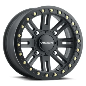Vision Wheel ATV – 356 MANX 2 BEADLOCK – Black – 15″x7″ 38mm – All weather Wheels – 356BL157110SBBR54